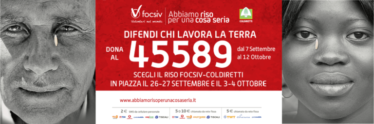 Abbiamo Riso per una cosa seria: Cerchiamo Volontari!